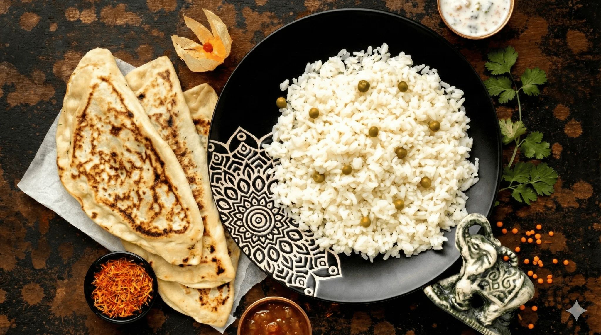 多樣化的印度咖哩與烤餅